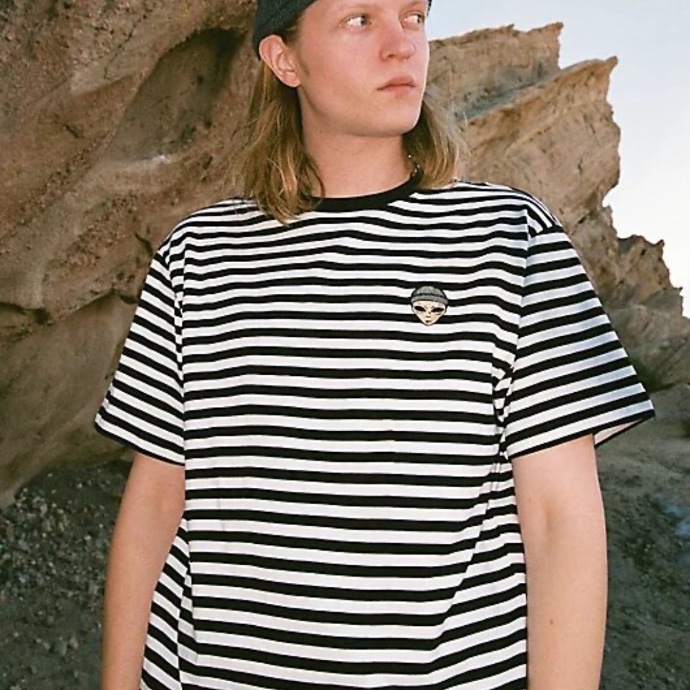 SUCC International Alien Patch Striped Tee